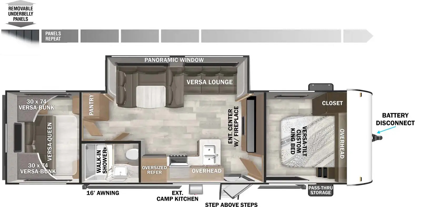 T2800BHL Floorplan Image